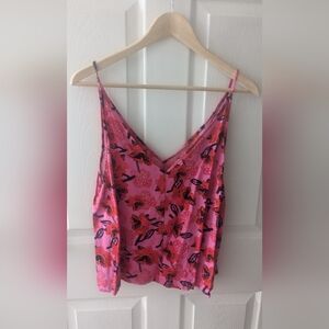 ASOS Pink Strappy V-Neck Top